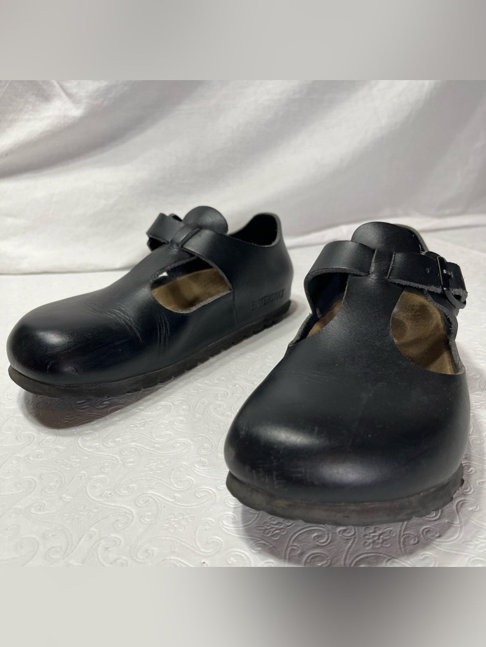 Birkenstock Paris Mary Jane Shoes Black Leather Womens EU 35 Classic German Clog - Picture 16 of 16